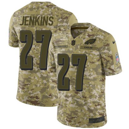 Nike Philadelphia Eagles #27 Malcolm Jenkins Camo Men's Stitched NFL Limited 2018 Salute To Service Jersey