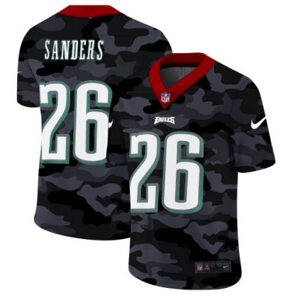 Philadelphia Philadelphia Eagles #26 Miles Sanders Men's Nike 2020 Black CAMO Vapor Untouchable Limited Stitched NFL Jersey
