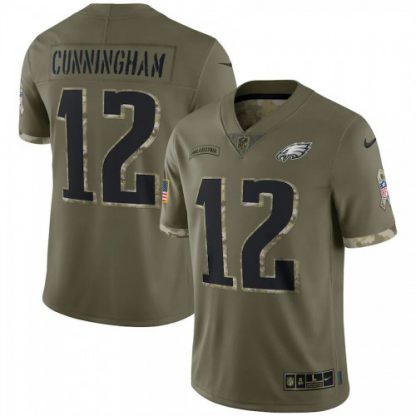 Philadelphia Philadelphia Eagles #12 Randall Cunningham Nike Men's 2022 Salute To Service Limited Jersey - Olive