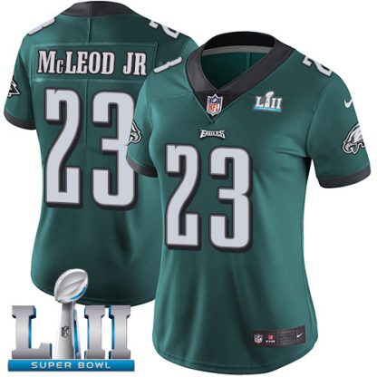 Nike Philadelphia Eagles #23 Rodney McLeod Jr Midnight Green Team Color Super Bowl LII Women's Stitched NFL Vapor Untouchable Limited Jersey