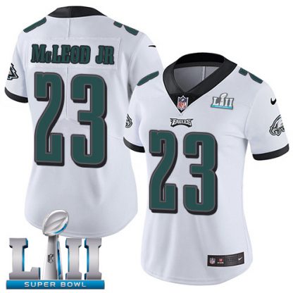 Nike Philadelphia Eagles #23 Rodney McLeod Jr White Super Bowl LII Women's Stitched NFL Vapor Untouchable Limited Jersey