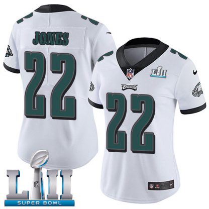 Nike Philadelphia Eagles #22 Sidney Jones White Super Bowl LII Women's Stitched NFL Vapor Untouchable Limited Jersey