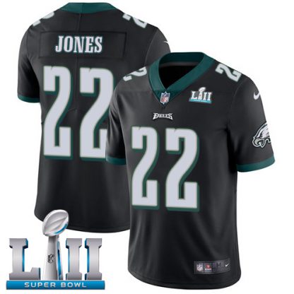 Nike Philadelphia Eagles #22 Sidney Jones Black Alternate Super Bowl LII Youth Stitched NFL Vapor Untouchable Limited Jersey