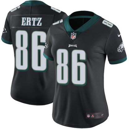 Nike Philadelphia Eagles #86 Zach Ertz Black Alternate Women's Stitched NFL Vapor Untouchable Limited Jersey
