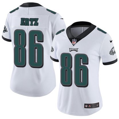 Nike Philadelphia Eagles #86 Zach Ertz White Women's Stitched NFL Vapor Untouchable Limited Jersey