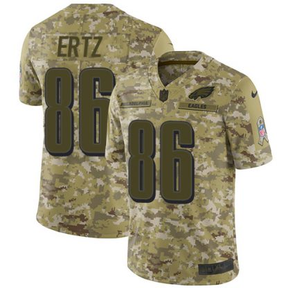 Nike Philadelphia Eagles #86 Zach Ertz Camo Youth Stitched NFL Limited 2018 Salute to Service Jersey