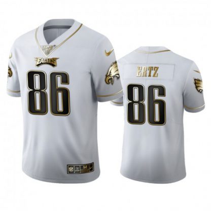 Philadelphia Philadelphia Eagles #86 Zach Ertz Men's Nike White Golden Edition Vapor Limited NFL 100 Jersey