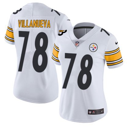 Nike Pittsburgh Steelers #78 Alejandro Villanueva White Women's Stitched NFL Vapor Untouchable Limited Jersey