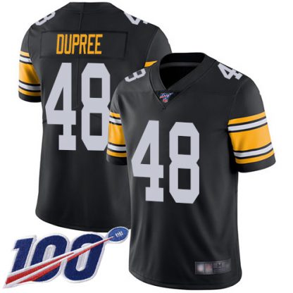Nike Pittsburgh Steelers #48 Bud Dupree Black Alternate Men's Stitched NFL 100th Season Vapor Limited Jersey