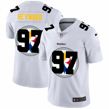 Pittsburgh Pittsburgh Steelers #97 Cameron Heyward White Men's Nike Team Logo Dual Overlap Limited NFL Jersey