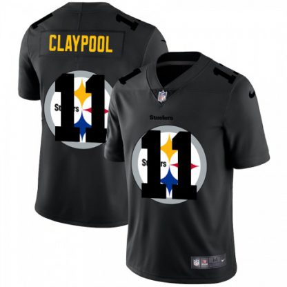 Pittsburgh Pittsburgh Steelers #11 Chase Claypool Men's Nike Team Logo Dual Overlap Limited NFL Jersey Black