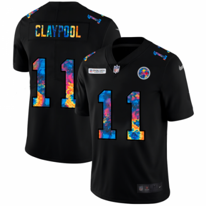 Pittsburgh Pittsburgh Steelers #11 Chase Claypool Men's Nike Multi-Color Black 2020 NFL Crucial Catch Vapor Untouchable Limited Jersey