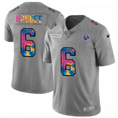 Pittsburgh Pittsburgh Steelers #6 Devlin Hodges Men's Nike Multi-Color 2020 NFL Crucial Catch NFL Jersey Greyheather