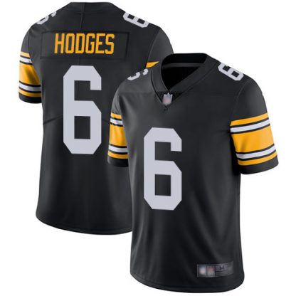 Nike Pittsburgh Steelers #6 Devlin Hodges Black Alternate Men's Stitched NFL Vapor Untouchable Limited Jersey