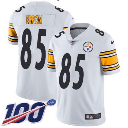 Nike Pittsburgh Steelers #85 Eric Ebron White Youth Stitched NFL 100th Season Vapor Untouchable Limited Jersey