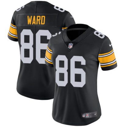 Nike Pittsburgh Steelers #86 Hines Ward Black Alternate Women's Stitched NFL Vapor Untouchable Limited Jersey