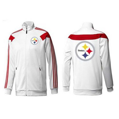 NFL Pittsburgh Pittsburgh Steelers Team Logo Jacket White_2