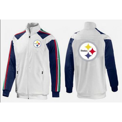NFL Pittsburgh Pittsburgh Steelers Team Logo Jacket White_3