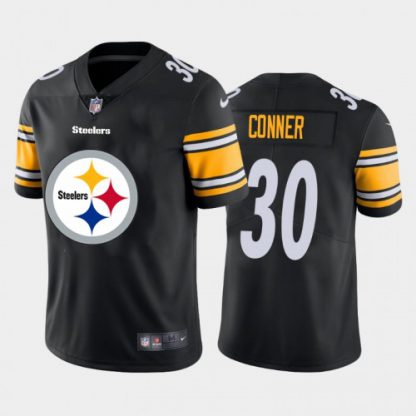 Pittsburgh Pittsburgh Steelers #30 James Conner Black Men's Nike Big Team Logo Vapor Limited NFL Jersey