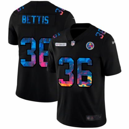 Pittsburgh Pittsburgh Steelers #36 Jerome Bettis Men's Nike Multi-Color Black 2020 NFL Crucial Catch Vapor Untouchable Limited Jersey