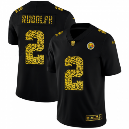 Pittsburgh Pittsburgh Steelers #2 Mason Rudolph Men's Nike Leopard Print Fashion Vapor Limited NFL Jersey Black