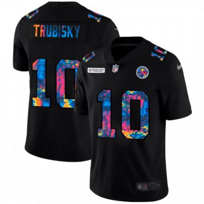 Pittsburgh Pittsburgh Steelers #10 Mitchell Trubisky Men's Nike Multi-Color Black 2020 NFL Crucial Catch Vapor Untouchable Limited Jersey