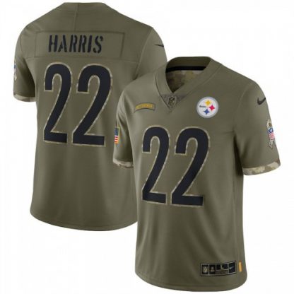 Pittsburgh Pittsburgh Steelers #22 Najee Harris Nike Men's 2022 Salute To Service Limited Jersey - Olive