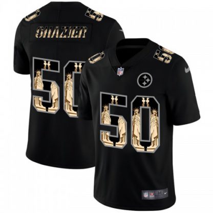 Pittsburgh Pittsburgh Steelers #50 Ryan Shazier Carbon Black Vapor Statue Of Liberty Limited NFL Jersey