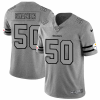 Pittsburgh Pittsburgh Steelers #50 Ryan Shazier Men's Nike Gray Gridiron II Vapor Untouchable Limited NFL Jersey