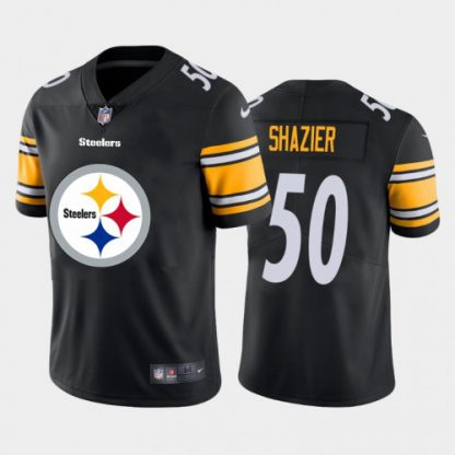 Pittsburgh Pittsburgh Steelers #50 Ryan Shazier Black Men's Nike Big Team Logo Vapor Limited NFL Jersey