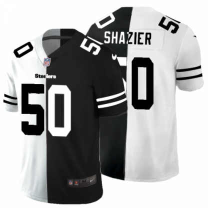 Pittsburgh Pittsburgh Steelers #50 Ryan Shazier Men's Black V White Peace Split Nike Vapor Untouchable Limited NFL Jersey