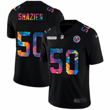 Pittsburgh Pittsburgh Steelers #50 Ryan Shazier Men's Nike Multi-Color Black 2020 NFL Crucial Catch Vapor Untouchable Limited Jersey