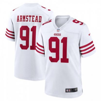 San Francisco San Francisco 49ers #91 Arik Armstead Nike Men's 2022 Player Game Jersey - White