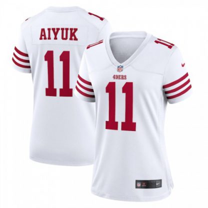 San Francisco San Francisco 49ers #11 Brandon Aiyuk Scarlet Women's 2022-23 Nike NFL Game Jersey