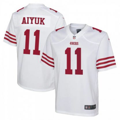San Francisco San Francisco 49ers #11 Brandon Aiyuk White Youth 2022-23 Nike NFL Game Jersey