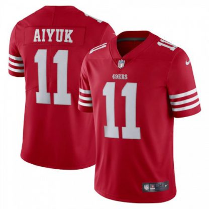 San Francisco San Francisco 49ers #11 Brandon Aiyuk Scarlet Nike Men's 2022-23 Limited Stitched NFL Vapor Untouchable Jersey