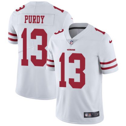 Nike San Francisco 49ers #13 Brock Purdy White Youth Stitched NFL Vapor Untouchable Limited Jersey
