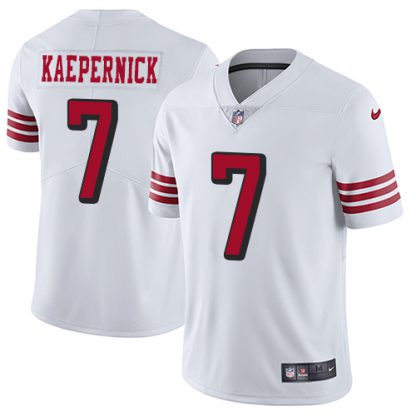 Nike San Francisco 49ers #7 Colin Kaepernick White Rush Youth Stitched NFL Vapor Untouchable Limited Jersey
