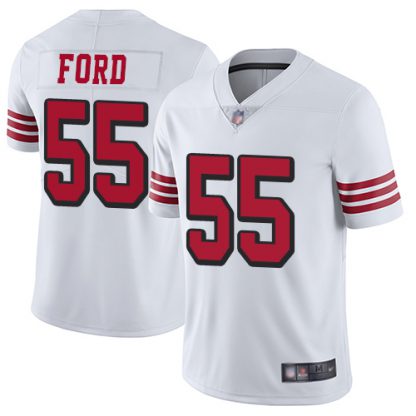 Nike San Francisco 49ers #55 Dee Ford White Rush Men's Stitched NFL Vapor Untouchable Limited Jersey
