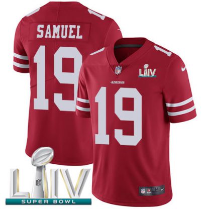 Nike San Francisco 49ers #19 Deebo Samuel Red Super Bowl LIV 2020 Team Color Youth Stitched NFL Vapor Untouchable Limited Jersey