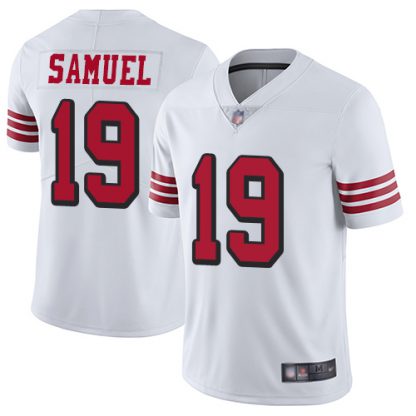Nike San Francisco 49ers #19 Deebo Samuel White Rush Youth Stitched NFL Vapor Untouchable Limited Jersey