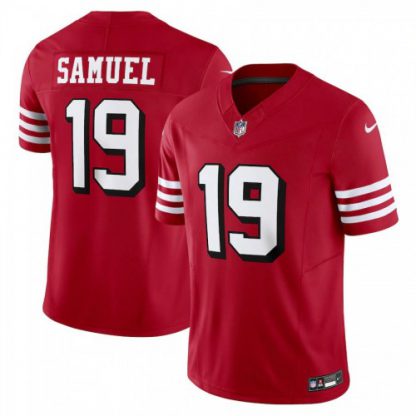 San Francisco San Francisco 49ers #19 Deebo Samuel Nike Men's Scarlet Vapor F.U.S.E. Limited Jersey Alternate