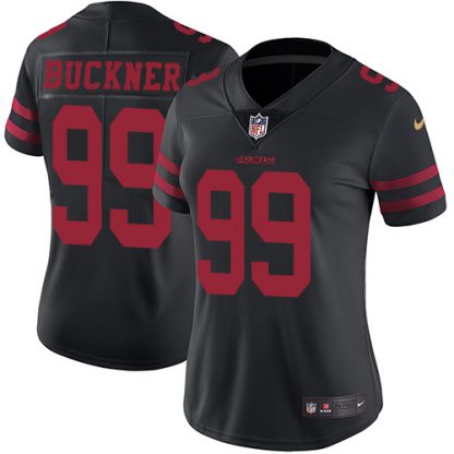Nike San Francisco 49ers #99 DeForest Buckner Black Alternate Women's Stitched NFL Vapor Untouchable Limited Jersey