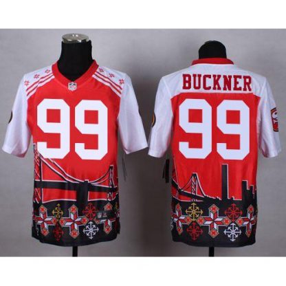 Nike San Francisco 49ers #99 DeForest Buckner Red Men's Stitched NFL Elite Noble Fashion Jersey