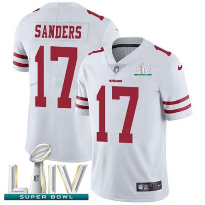 Nike San Francisco 49ers #17 Emmanuel Sanders White Super Bowl LIV 2020 Youth Stitched NFL Vapor Untouchable Limited Jersey