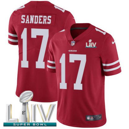 Nike San Francisco 49ers #17 Emmanuel Sanders Red Super Bowl LIV 2020 Team Color Men's Stitched NFL Vapor Untouchable Limited Jersey