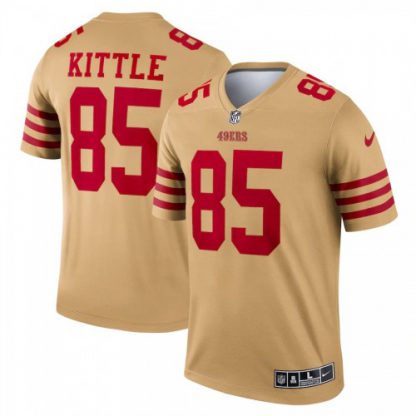 San Francisco San Francisco 49ers #85 George Kittle Nike Men's Gold Inverted Legend Jersey