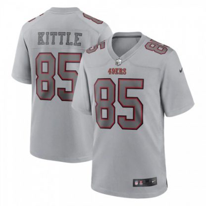 San Francisco San Francisco 49ers #85 George Kittle Nike Men's Gray Atmosphere Fashion Game Jersey