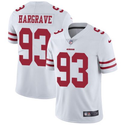 Nike San Francisco 49ers #93 Javon Hargrave White Men's Stitched NFL Vapor Untouchable Limited Jersey