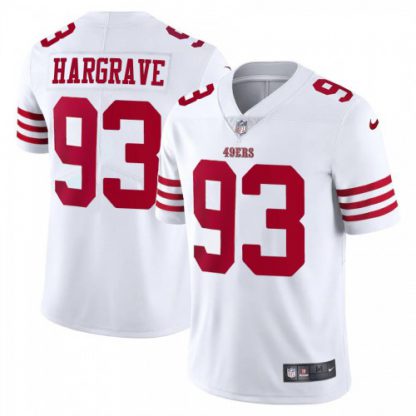 San Francisco San Francisco 49ers #93 Javon Hargrave White Nike Men's 2022-23 Limited Stitched NFL Vapor Untouchable Jersey